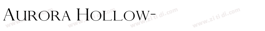 Aurora Hollow字体转换